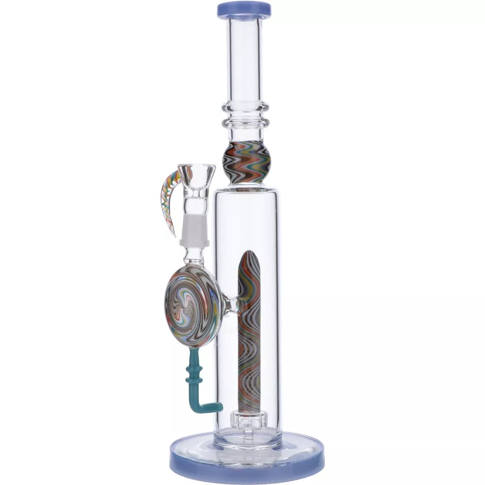 Straight Bong with Wig Wag Showerhead Perc