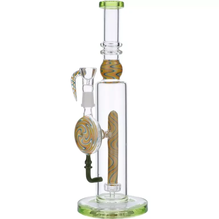 Straight Bong with Wig Wag Showerhead Perc