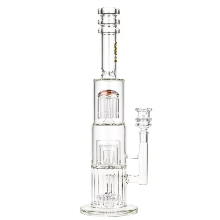 Triple Percolator Ice Bong with 12-Arm Tree Perc