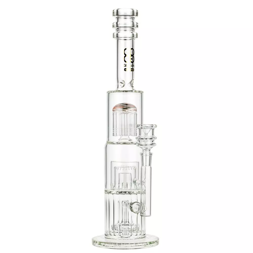 Triple Percolator Ice Bong with 12-Arm Tree Perc